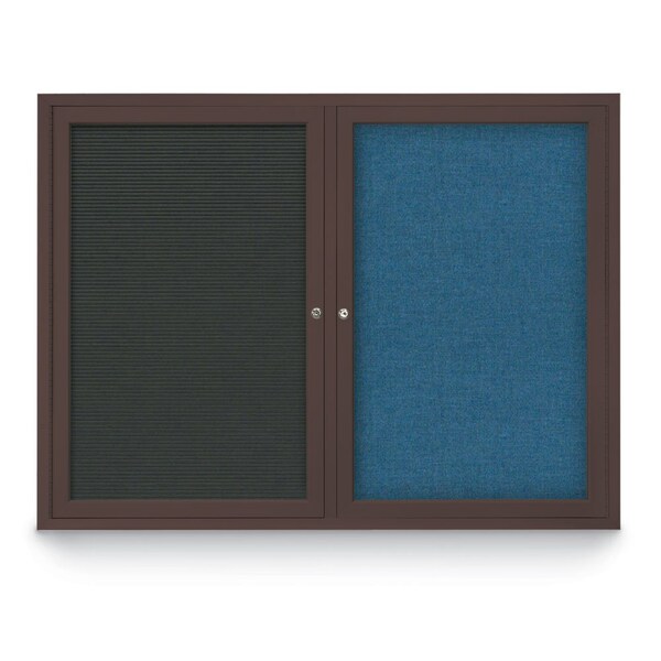 Corkboard, Cork Backing /Bronze, 72" x 48"